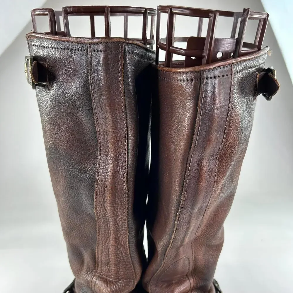 FRYE Veronica Slouch Women's Tall Boot US 7.5 B Leather Engineer Moto Boots - Picture 10 of 14